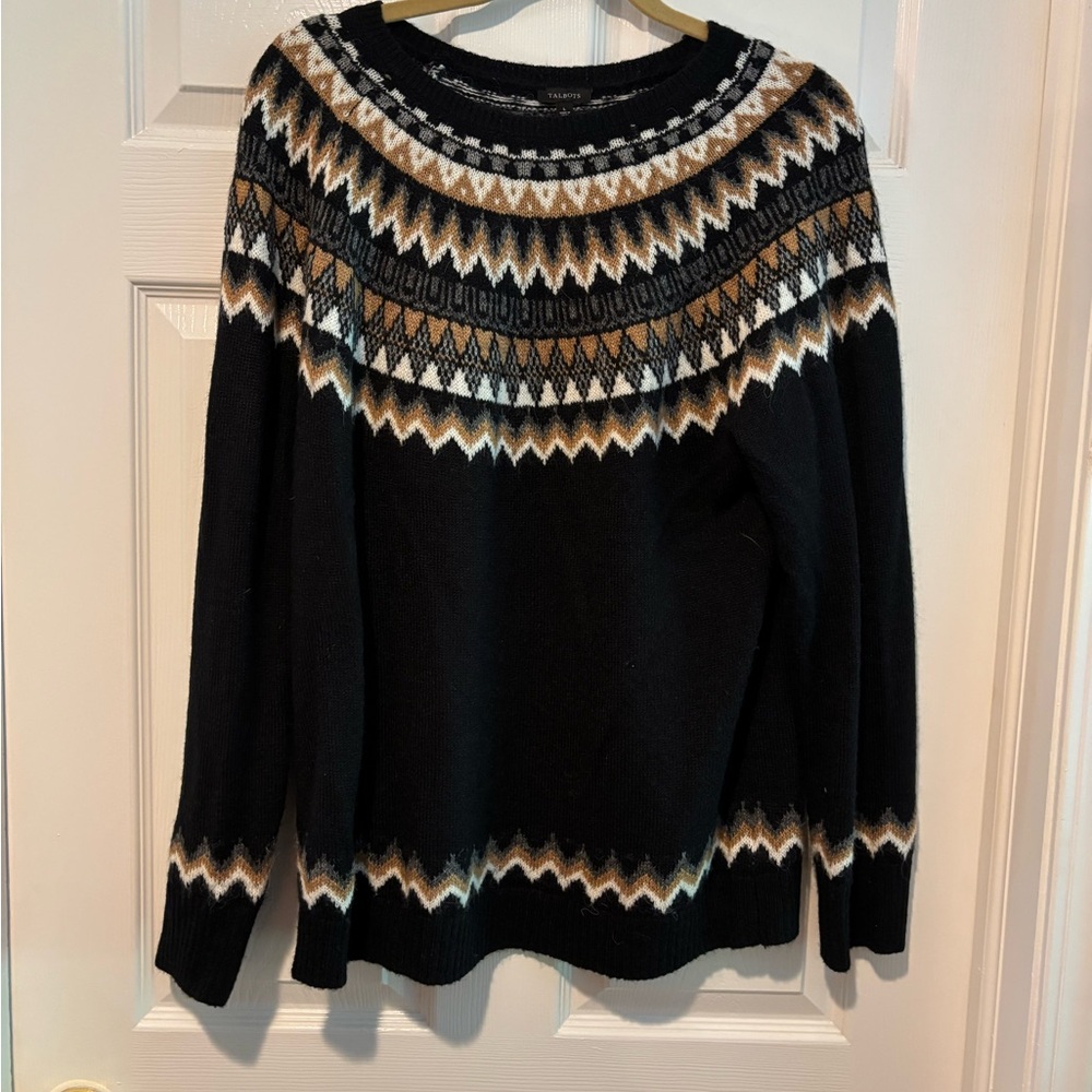 Talbots Fair Isle Sweater, Size L